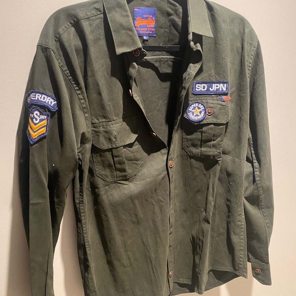 Vintage Super Dry button shirt
